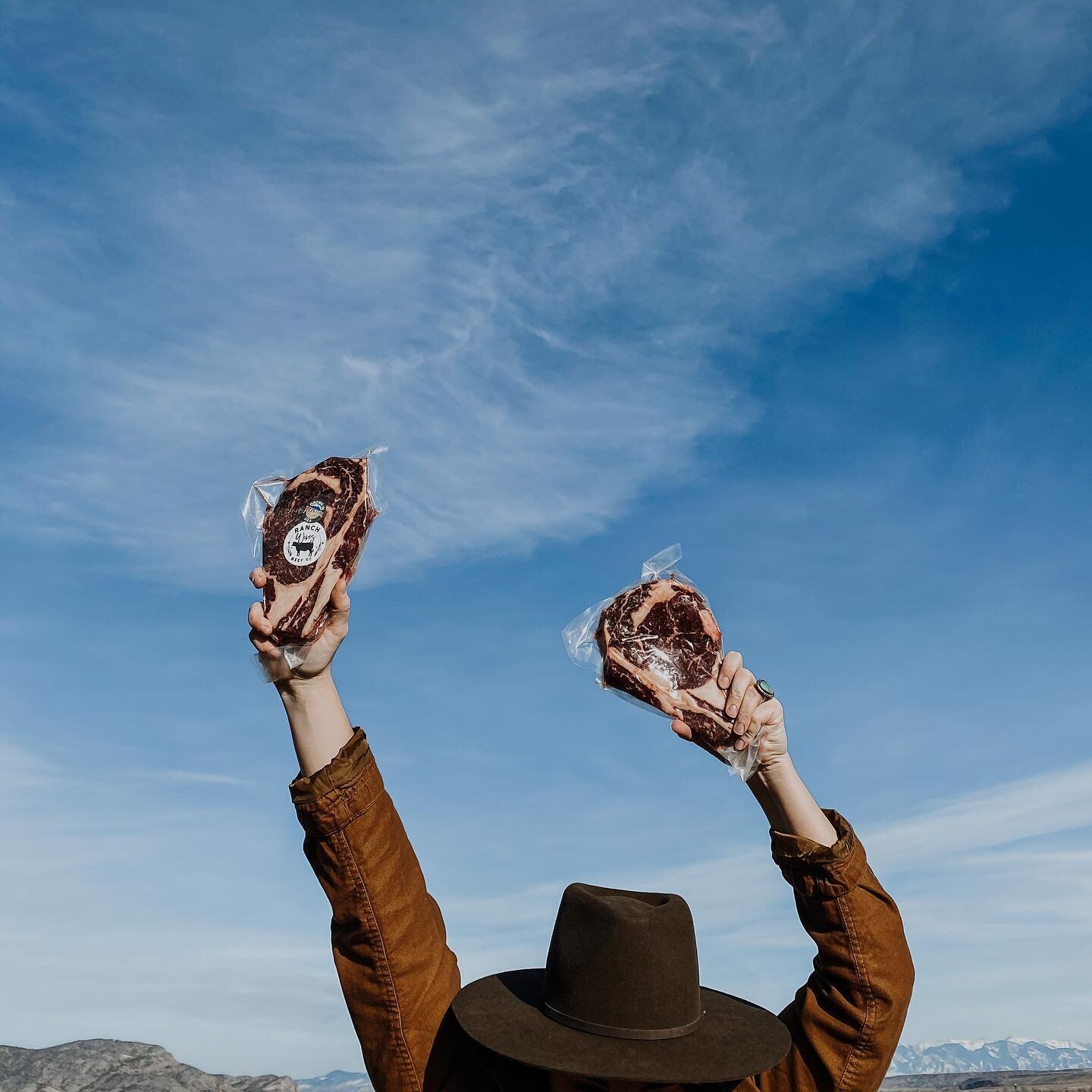I don&rsquo;t know if I can put into words how proud I am to raise these steaks in the air, but here goes ..
Y&rsquo;all it&rsquo;s been a year. We all know that. 
18 months ago I nervously chose the animals I would process for the coming year. Nerv